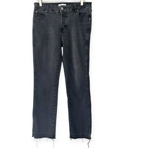 Anine Bing • Slim Straight Fray Hem Crop Jeans